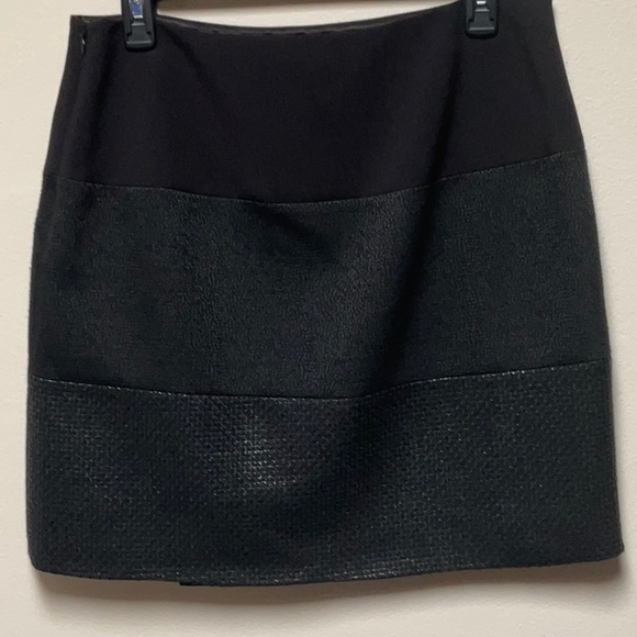 WHBM Black Faux Wrap Boot Skirt - Picture 2 of 4